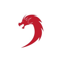 Dragon logo vector template illustration design