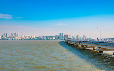 Fototapeta na wymiar The coastal landscape of Zhuhai City, Guangdong Province, China