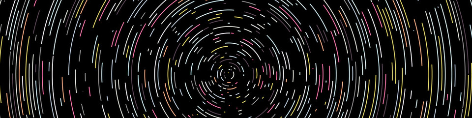 Colorful Universe Circular Distribution Computational Generative Art background illustration