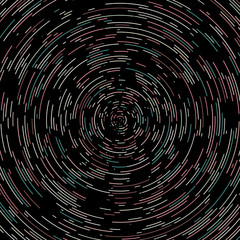 Colorful Universe Circular Distribution Computational Generative Art background illustration