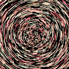 Colorful Universe Circular Distribution Computational Generative Art background illustration