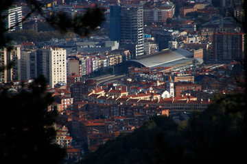 View of Bilbao from the hills