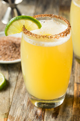 Mexican Beer and Lime Michelada Cocktail