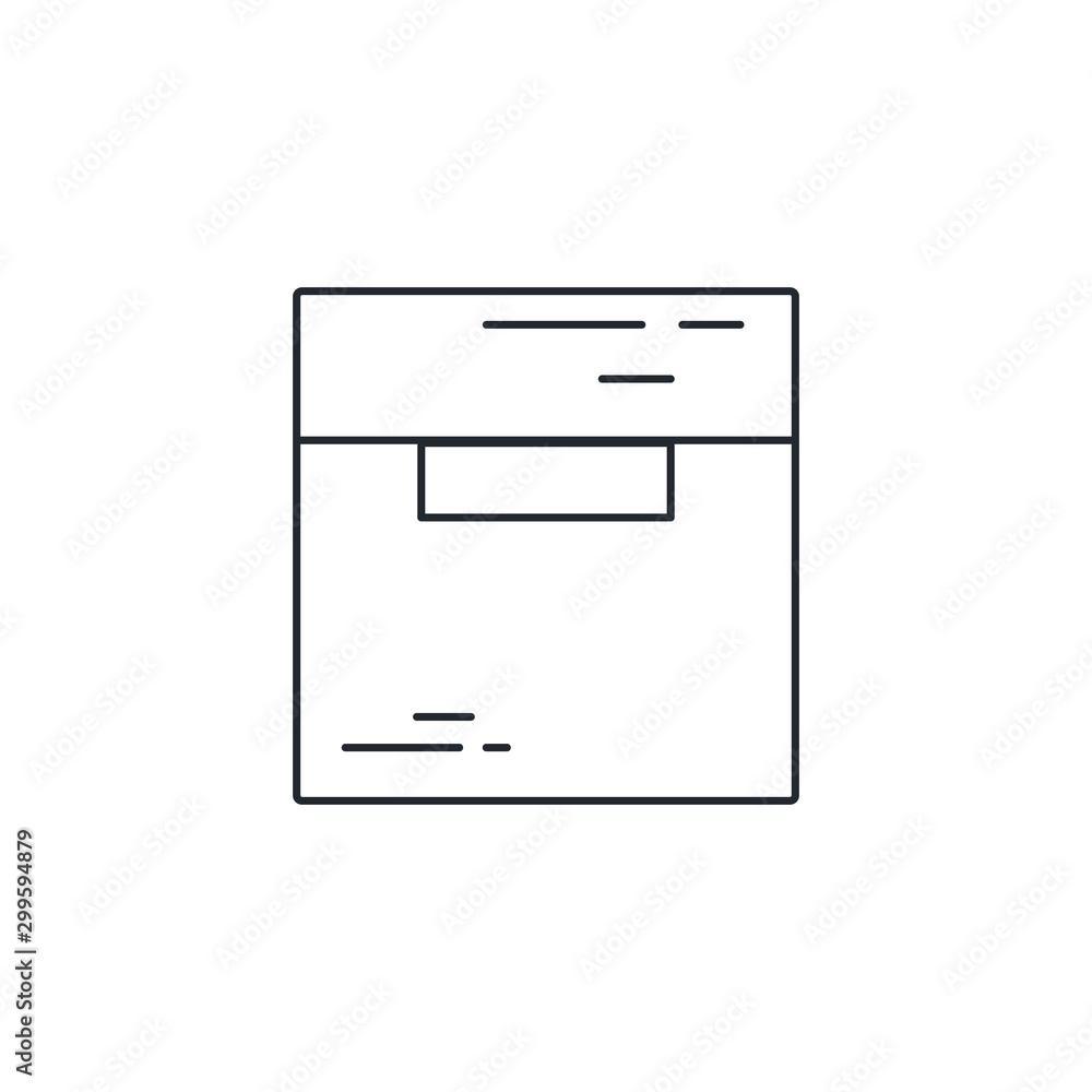 Poster isolated box icon vector design
