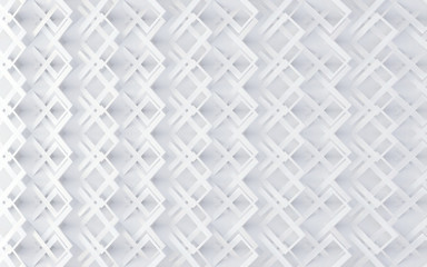 White abstract background.3d illustration.Abstract design Polygonal blank structure.
