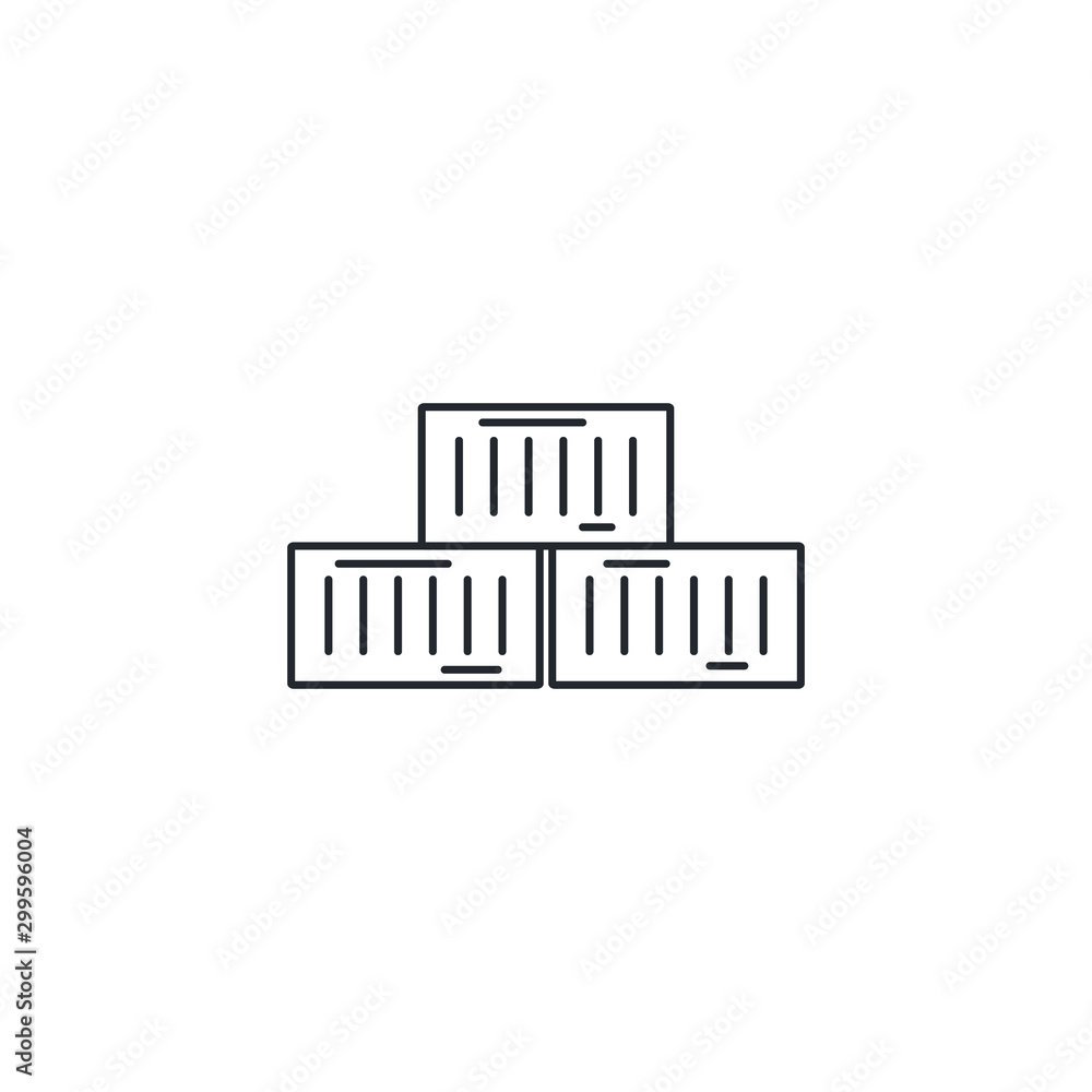 Poster isolated container icon vector design
