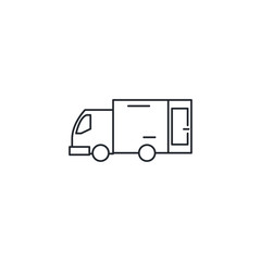 Isolated delivery truck icon vector design