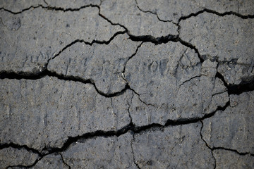 dry cracked earth