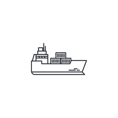 Isolated ship icon vector design