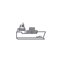 Obraz premium Isolated ship icon vector design