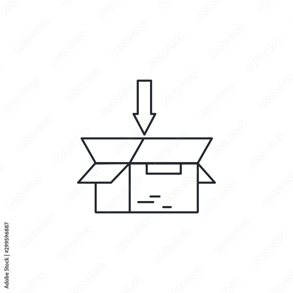 Poster isolated box icon vector design