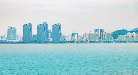 Obraz premium The coastal landscape of Zhuhai City, Guangdong Province, China