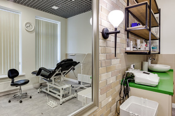 The view of beauty salon interior