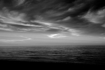 Black and White Landscapes Photography, sky, clouds