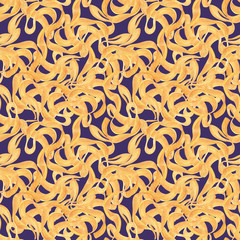 Watercolor background picture Italian pasta. Varieties of pasta