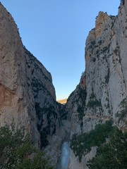 Desfiladero de Montrebei en Cataluña, España