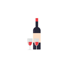 Isolated wine bottle icon vector design