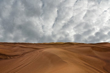 Desert sand natural landscape view, United Arab Emirates