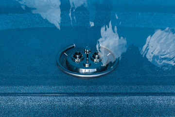 Countercurrent for the pool. Water attraction. Artificial flow. Pump. Hydromassage. Flow. Water...