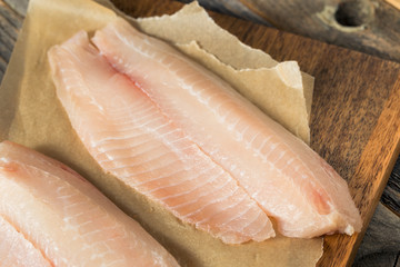 Raw White Organic Tilapia Fish