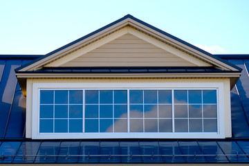 house roof skylight window residential home facade