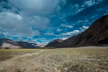 Obraz premium My moto trip to Ladakh India Himalayas 2019