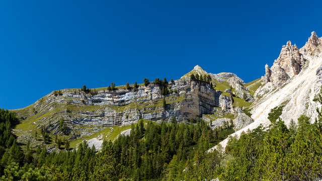 Italy / South Tyrol / Alto Adige:  place called parliament of the marmots at national park Fanes - Sennes - Prags, above Lavarella