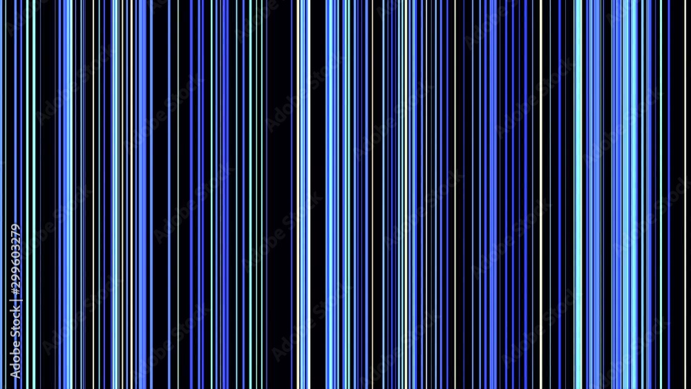 Aufkleber vertical blue parallel lines moving from right to left on black background, seamless loop. animation