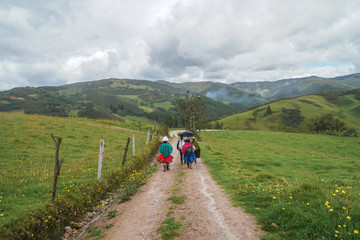 Obraz premium indigenous peoples of the Andes mountains 