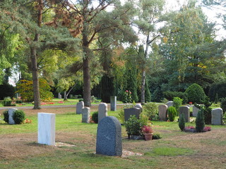 Friedhof in den Jahreszeiten