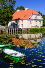 Sightseeing of Estonia. Vihula manor (Vihula möis) museum in Lahemaa National Park. Beautiful...