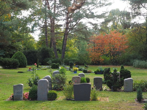 Friedhof in den Jahreszeiten
