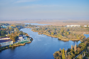 Fototapeta na wymiar aerial view of the city, Anapa, Russia
