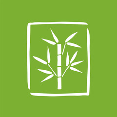 Bamboo Icon. Bamboo Tree Vector Logo.