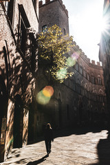 Sunny autumn vibes in Siena, Italy