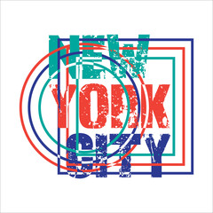 New York typography, t-shirt New York, design graphic