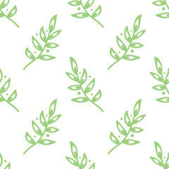 Simple pattern with leaves