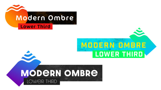 Modern Ombre Lower Third
