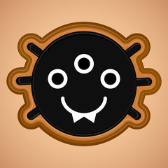 Spooky halloween mask. Halloween season - Vector illustration