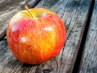 Juicy red Apple close up