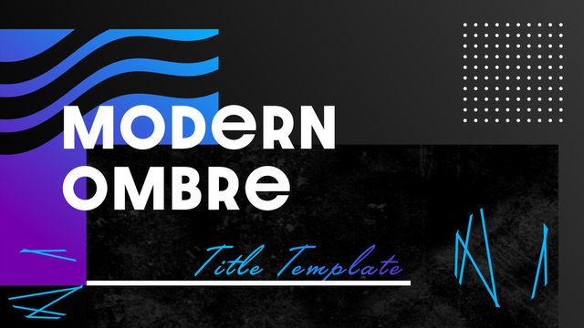 Modern Ombre Title