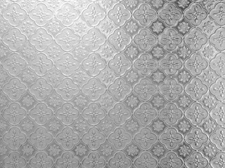 Background of Thai style decorative translucent glass sheet