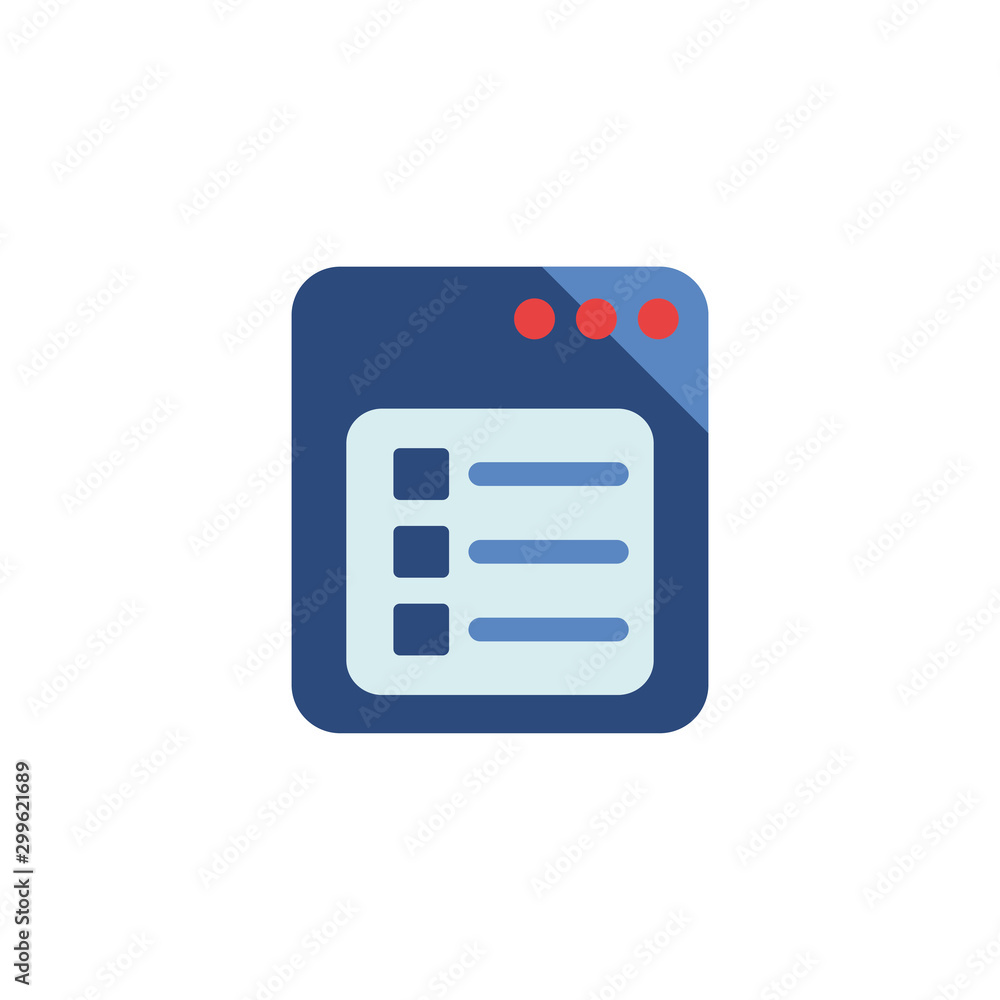 Poster digital website icon vector design