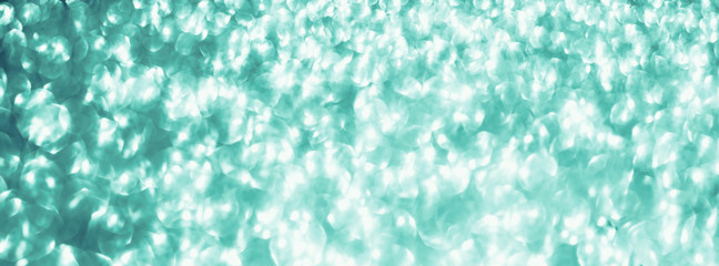 Holiday Neo mint green abstract bokeh background