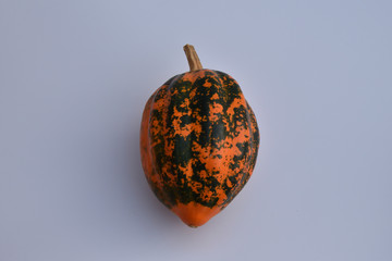 Decorative pumpkin on a white background.