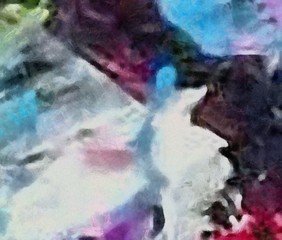 Close up oil paint abstract background. Art textured brushstrokes in macro. Part of painting. Old style artwork. Dirty watercolor texture. Modern pattern. Chaotic splashes. Multi-colors design.