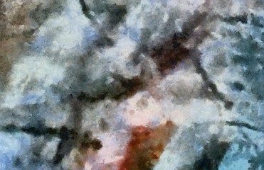 Grunge texture. Abstract background. Oil paint. Dry brush strokes. Simple pattern. Design template. Creative wallpaper. Scratches elements.