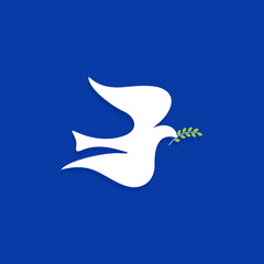 Dove, a symbol of peace and purity. The biblical symbol of the Holy Spirit.