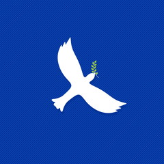 Dove, a symbol of peace and purity. The biblical symbol of the Holy Spirit.