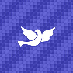 Dove, a symbol of peace and purity. The biblical symbol of the Holy Spirit.